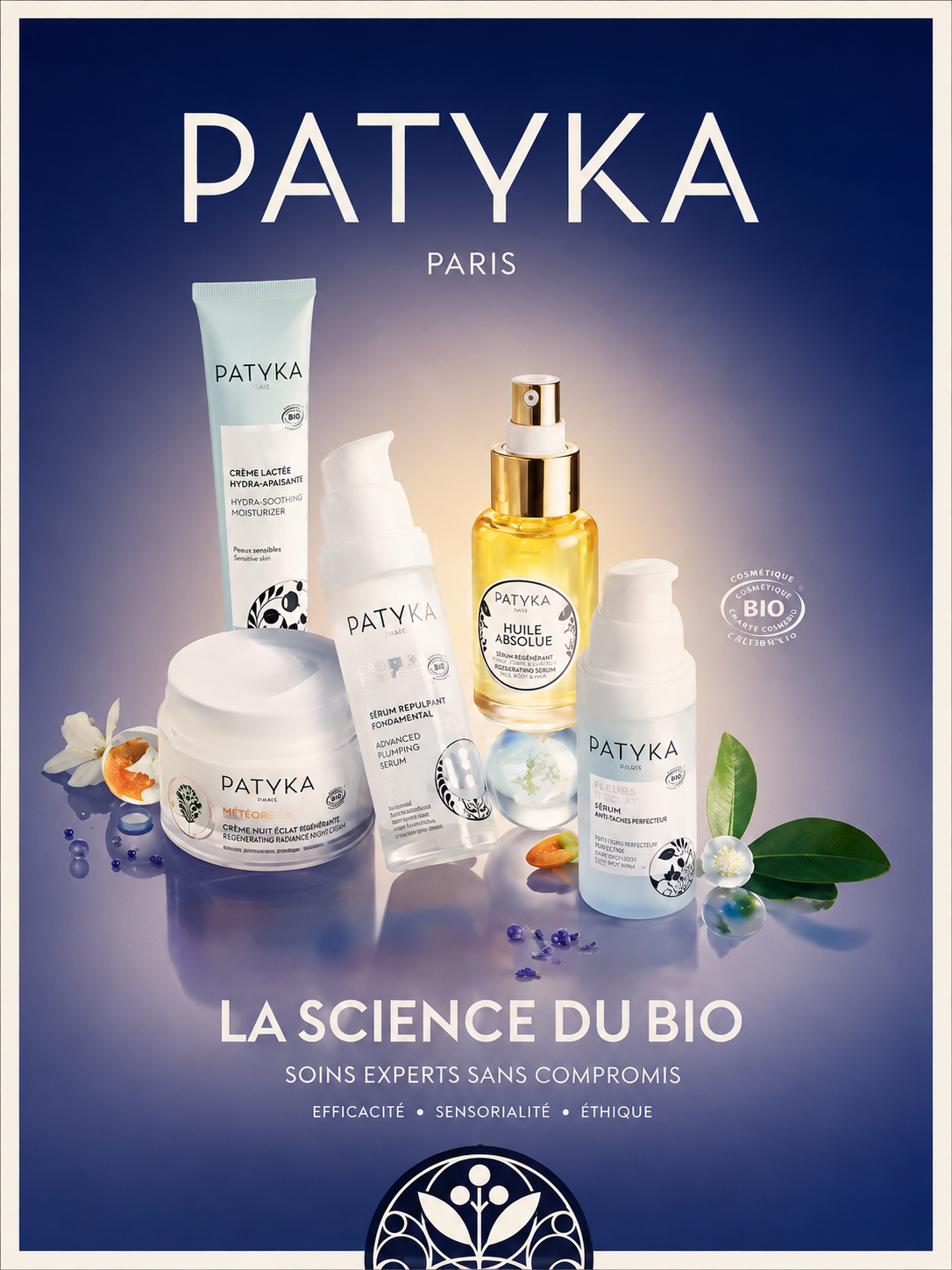 Gamme de soins bio Patyka Paris